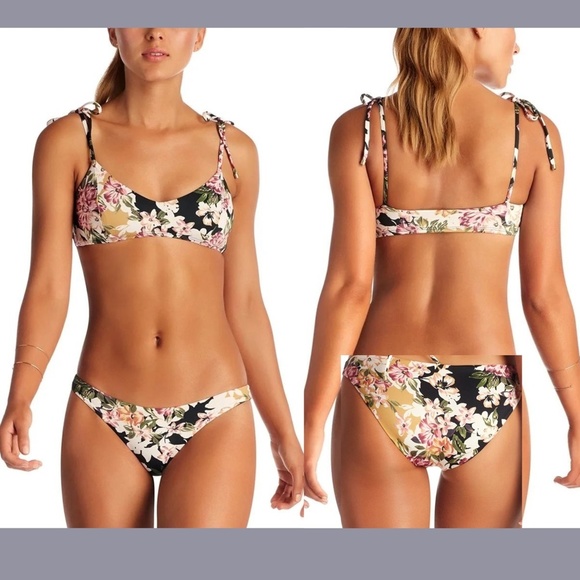 NEW 2PC Vitamin A [ Large L/10‎ ] Zuma Bikini Top + Luciana Bottoms in Ambrosia - Picture 1 of 16